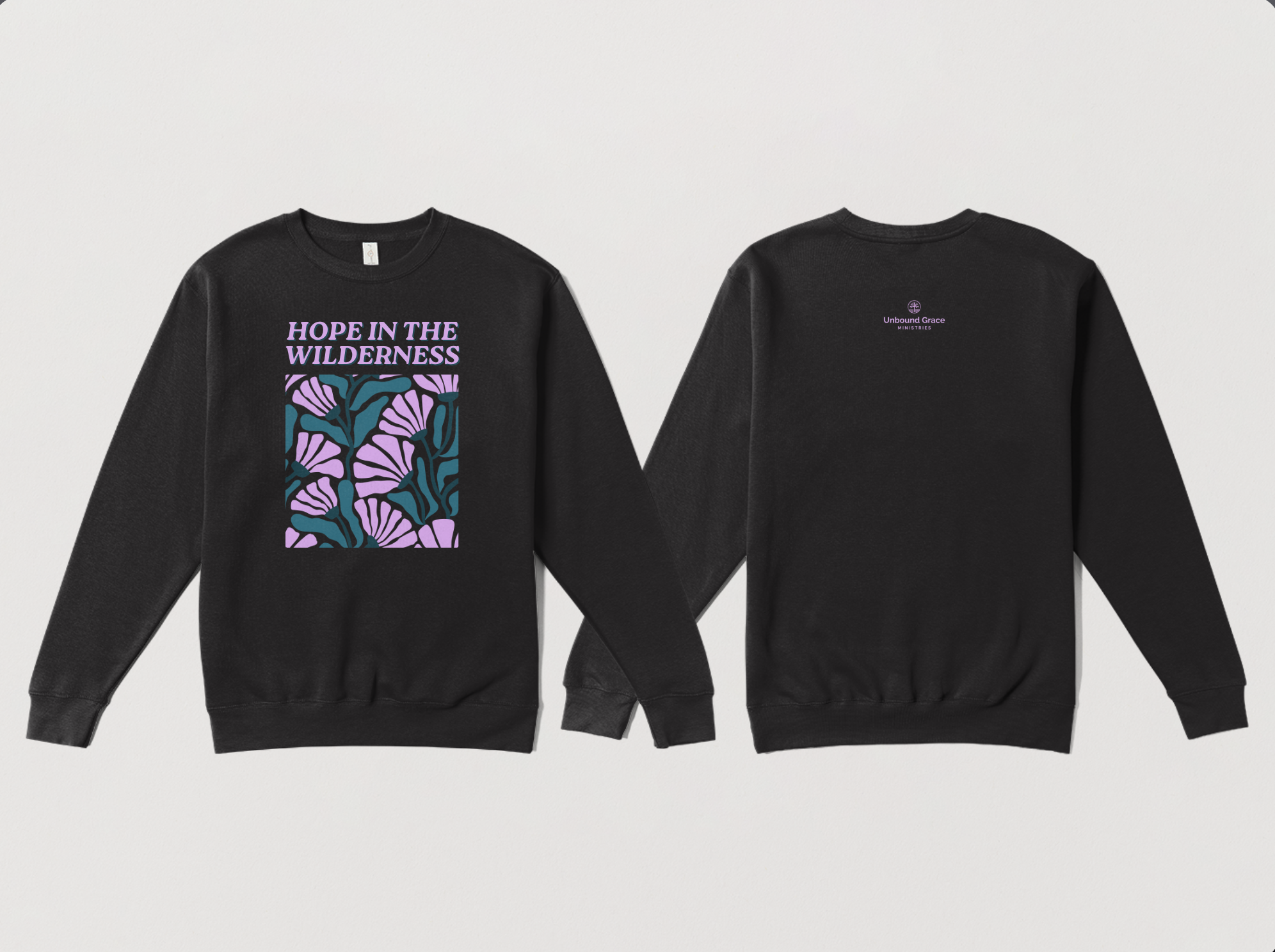 Women's Hope in the Wilderness Sweatshirt - Black